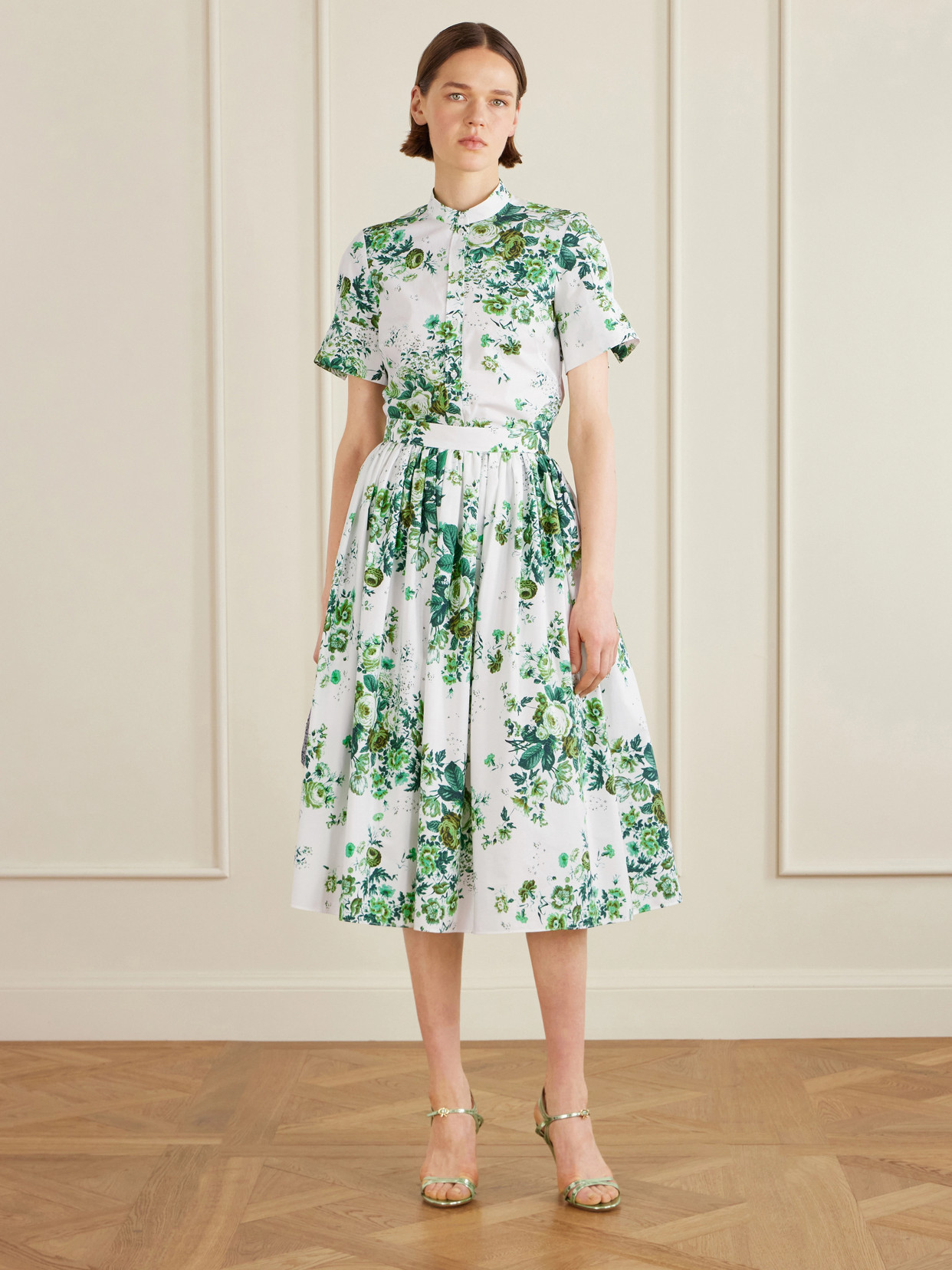 Floral-Print Cotton-Poplin Shirt