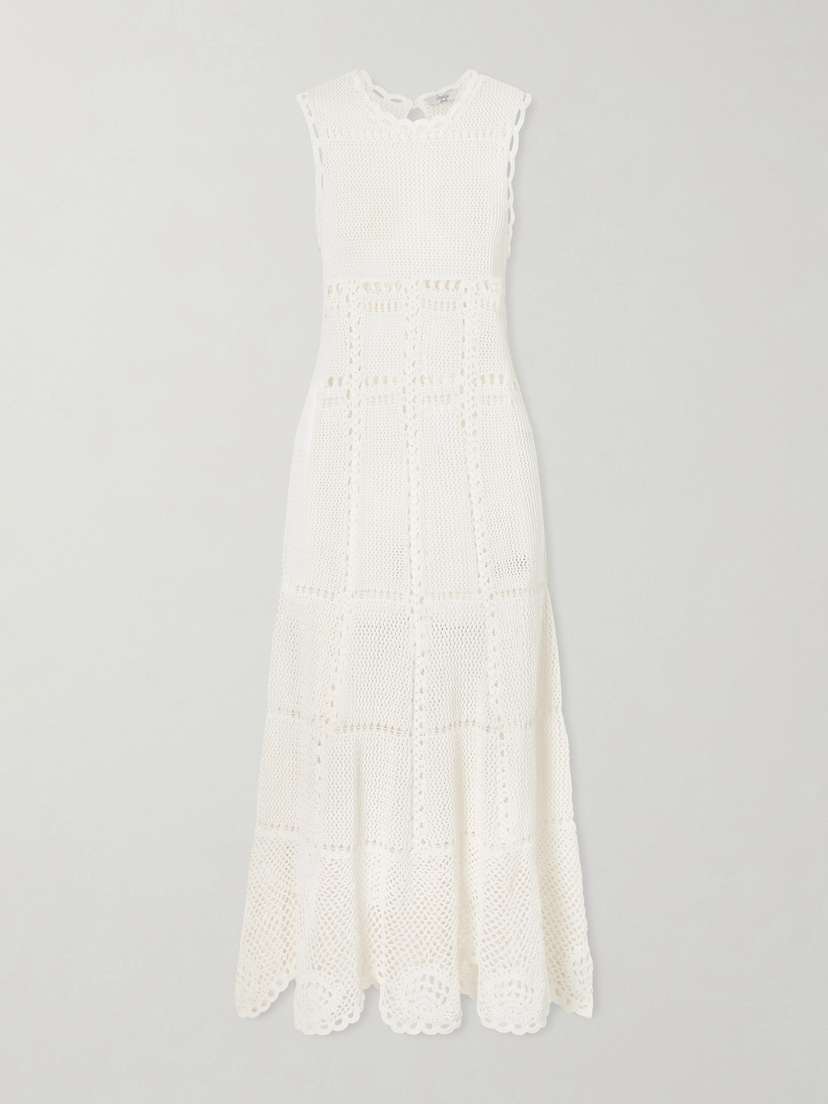 Erdem Crocheted Cotton Midi Dress | Thumbnail 6 Erdem Crocheted Cotton Midi Dress | Thumbnail 6