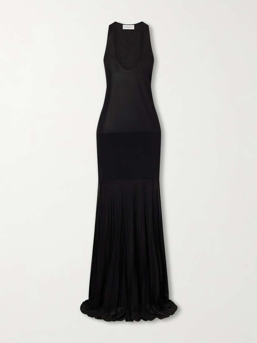 Brandon Maxwell Delphine Stretch-knit Gown