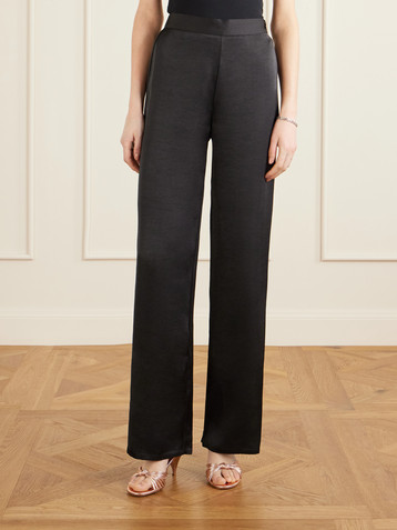 Dima Ayad Wide-leg satin pants