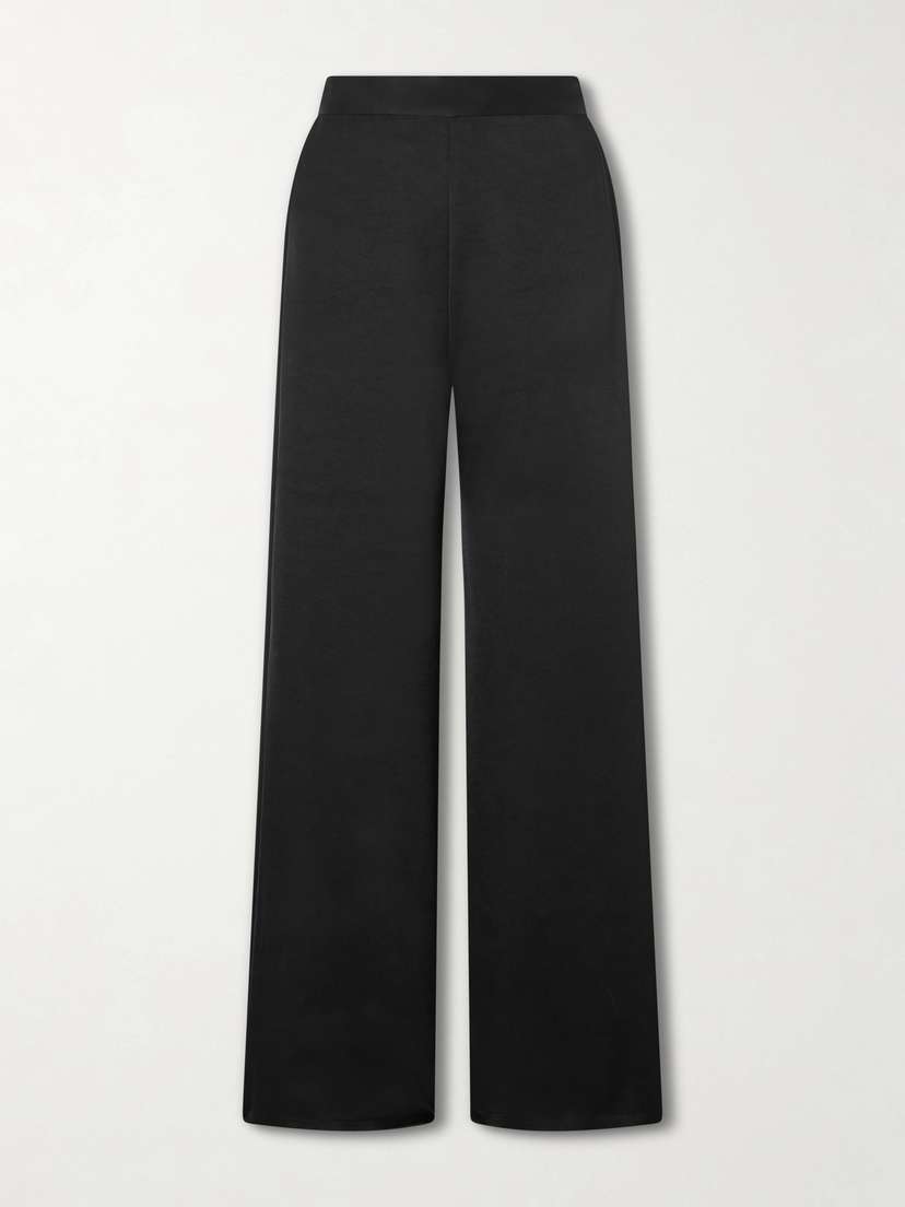 Dima Ayad Wide-leg Satin Pants