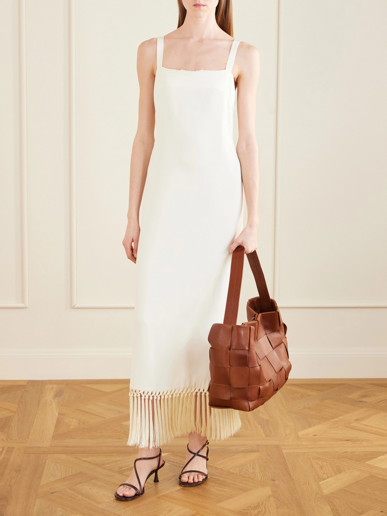 Woven Leather Tote