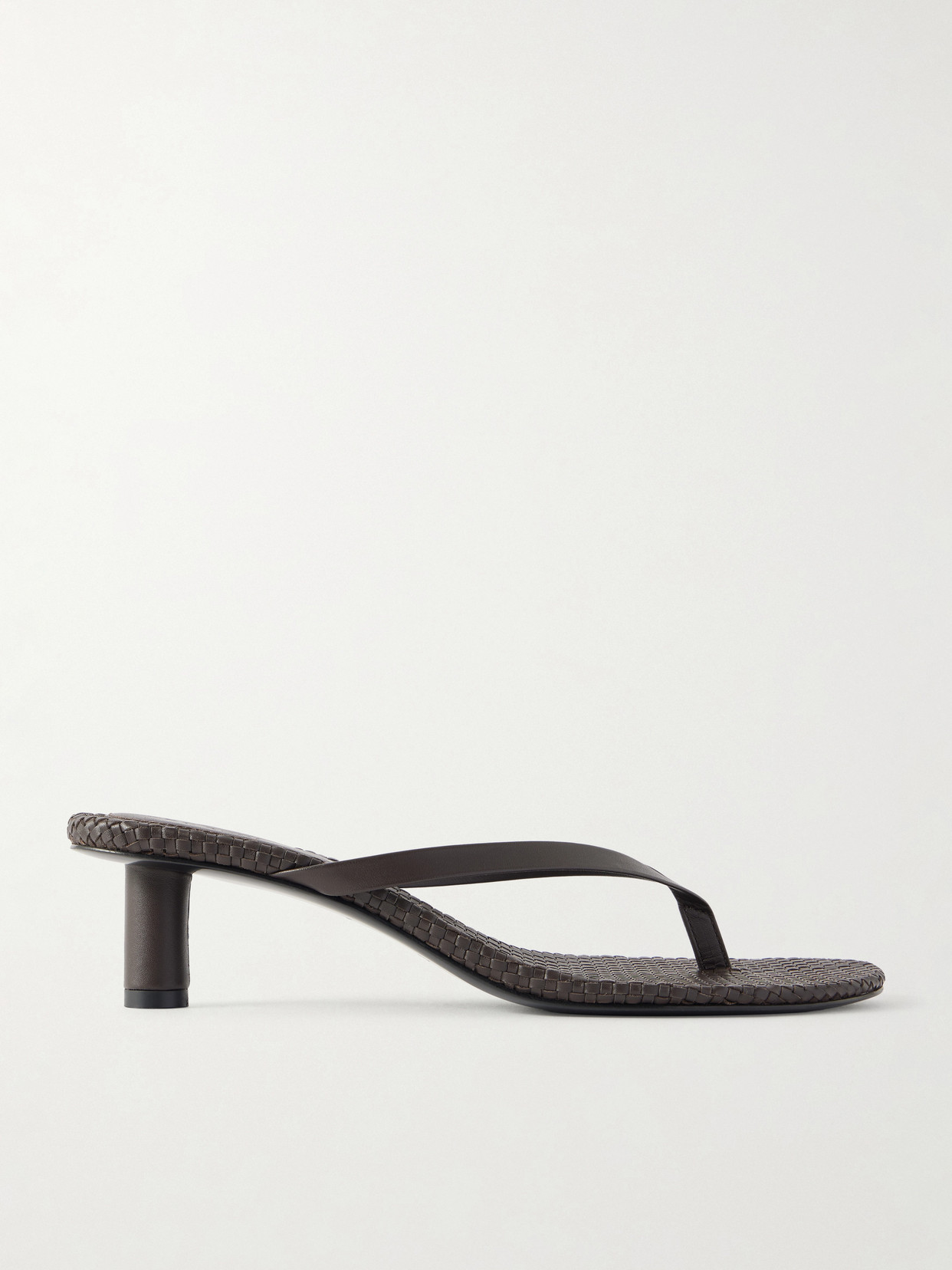 St Agni Leather Sandals In Brown