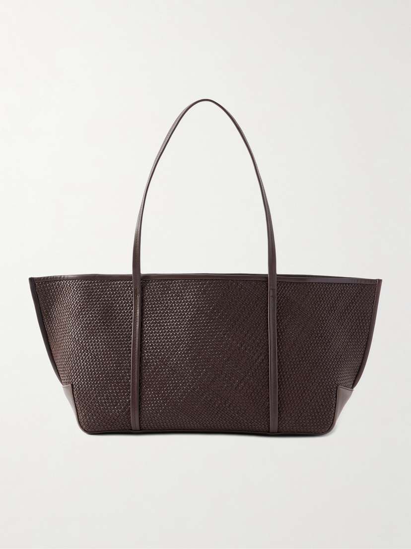 St. Agni Bateau Woven Leather Tote Bag