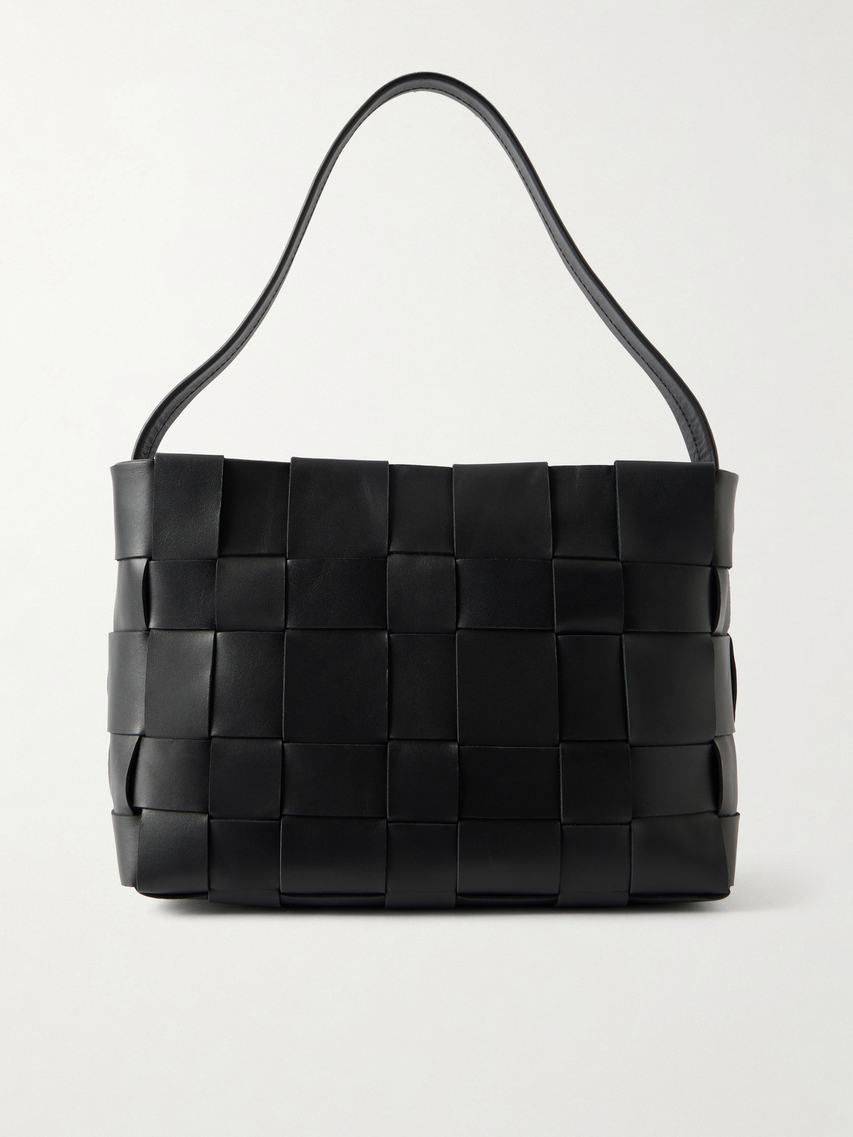 St Agni Mini Leather Shoulder Bag In Black