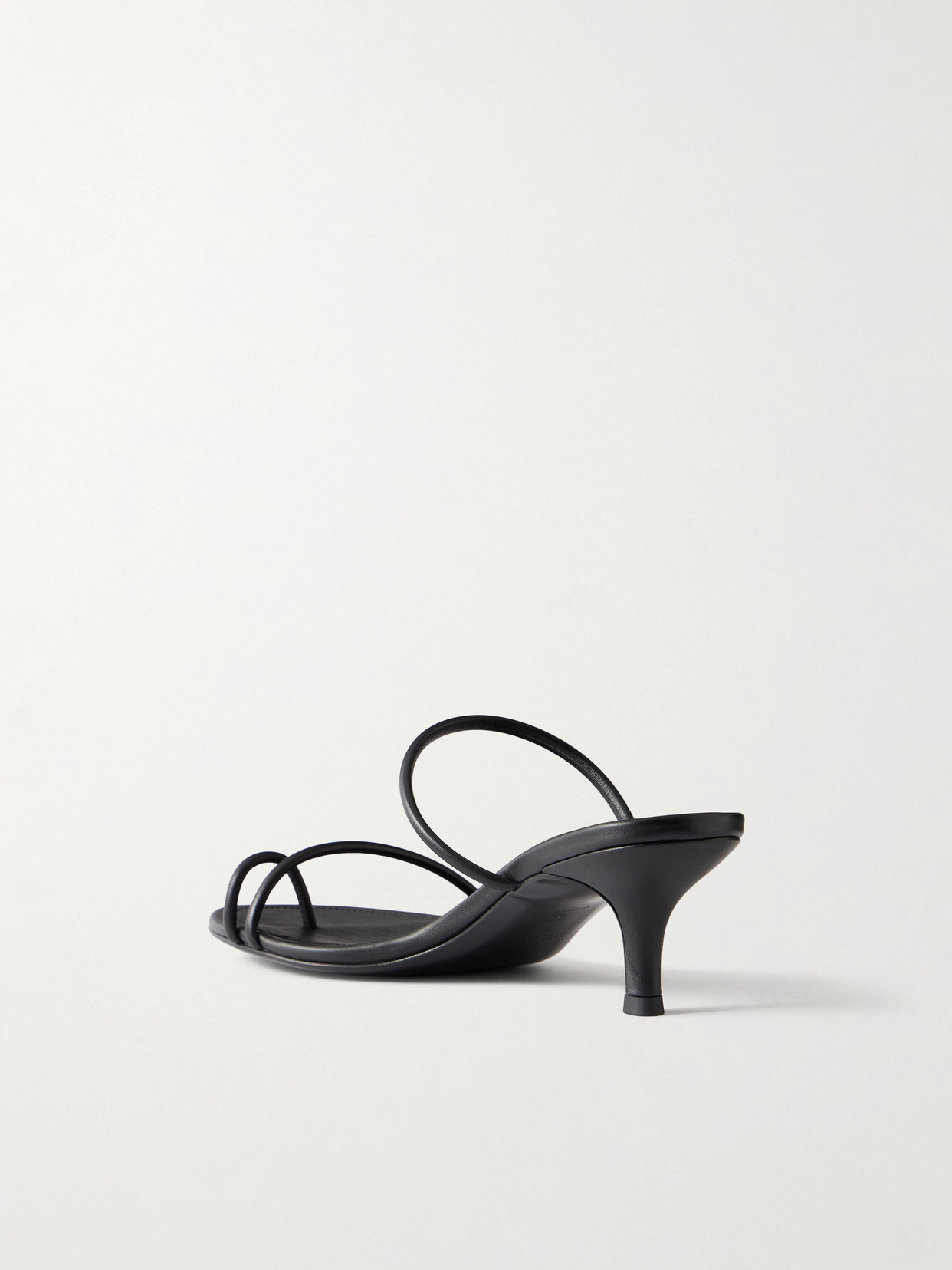 St Agni Minimal Strap Heel In Black