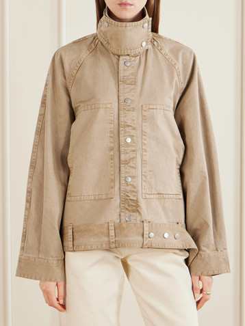 CO Belted cotton-gabardine jacket