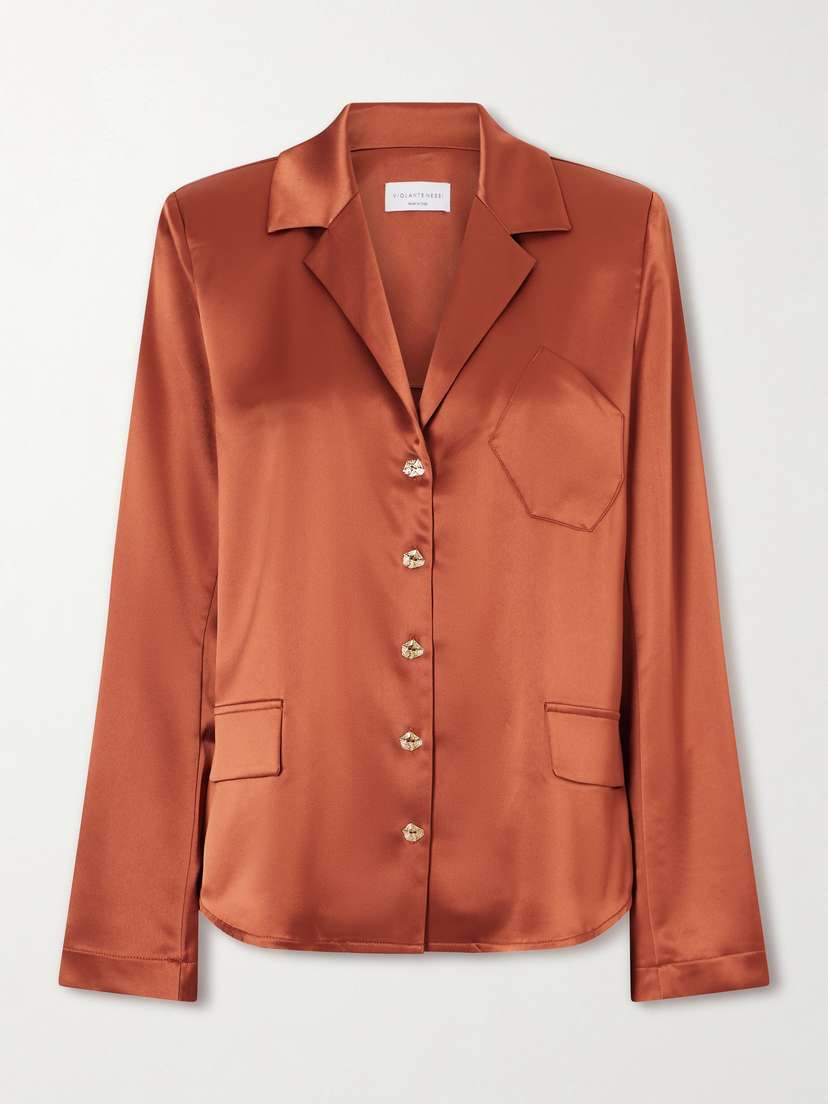 VIOLANTE NESSI Joli Satin Blouse