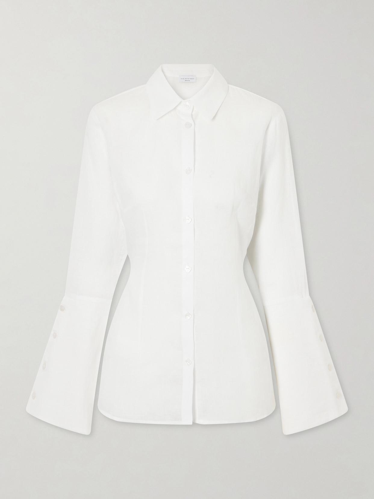 Violante Nessi Cayo Linen Shirt In White