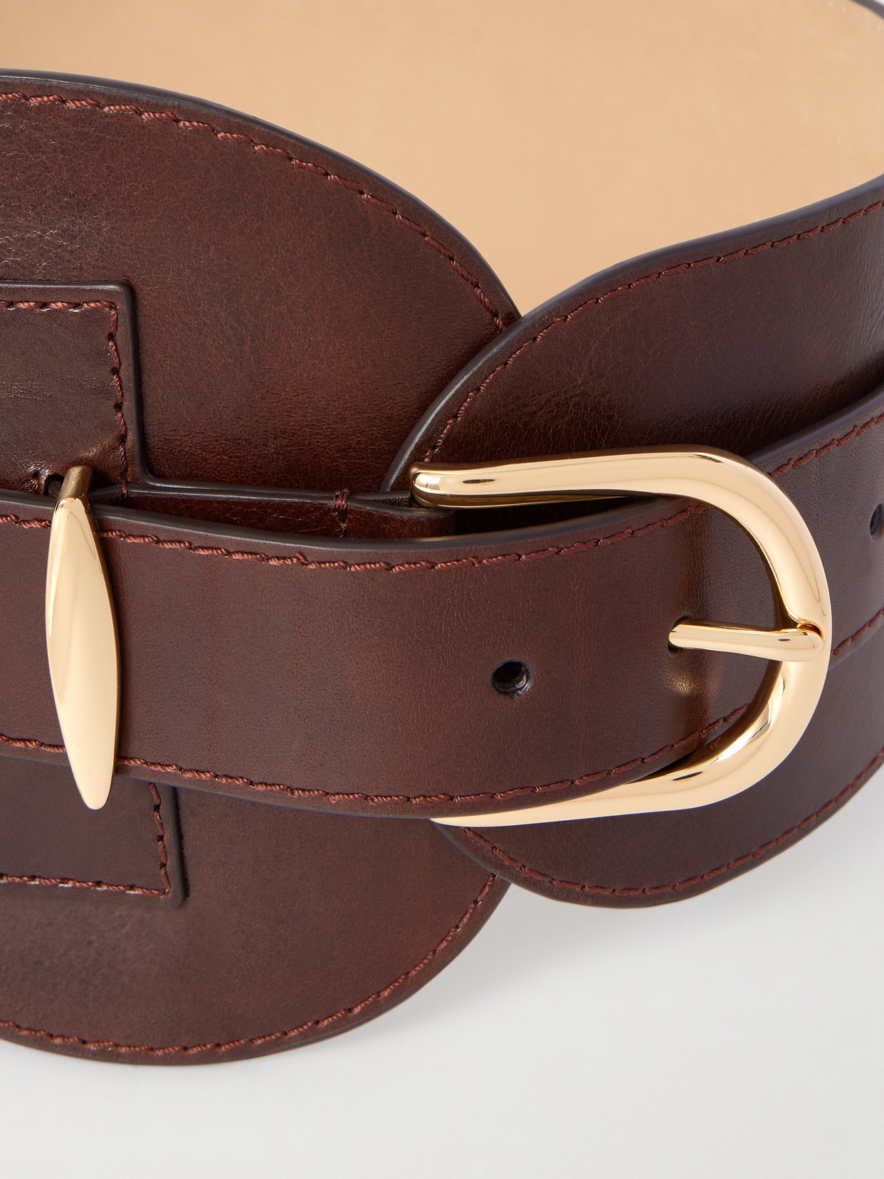 Zimmermann Helix Leather Belt In Brown