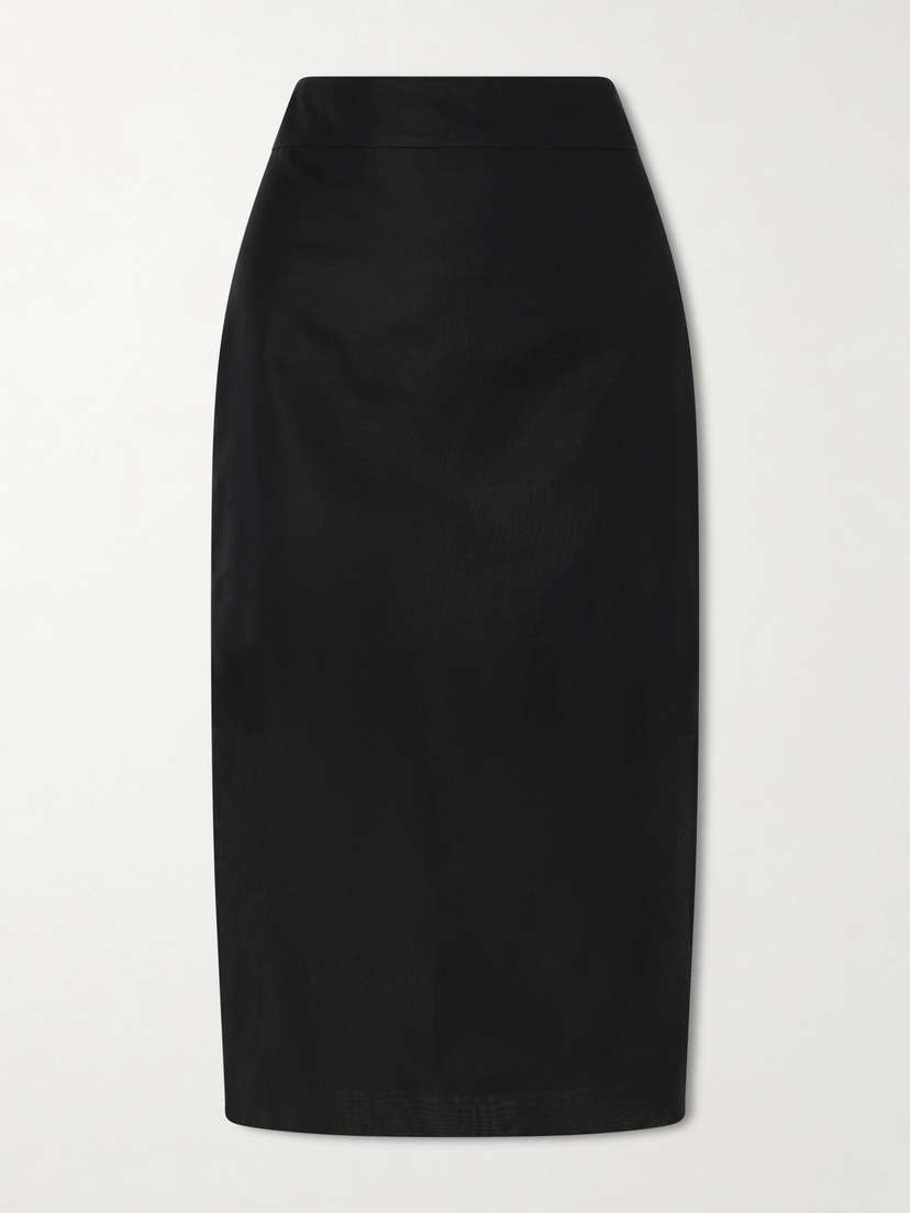Maria McManus Organic Cotton-organza Midi Skirt