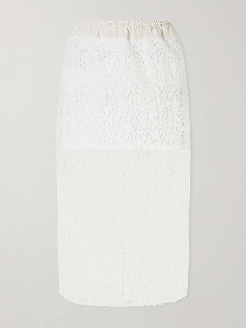 Maria McManus Cotton-lace Midi Skirt