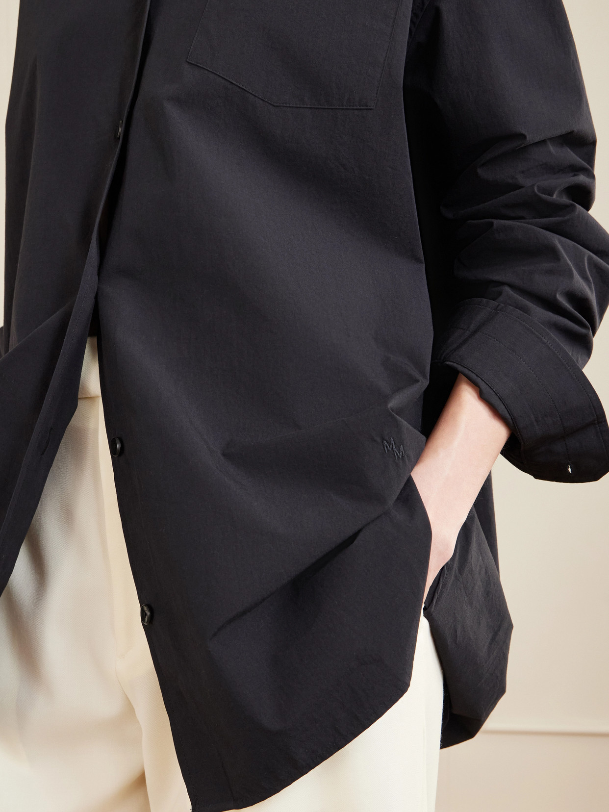 Organic Cotton-Sateen Shirt