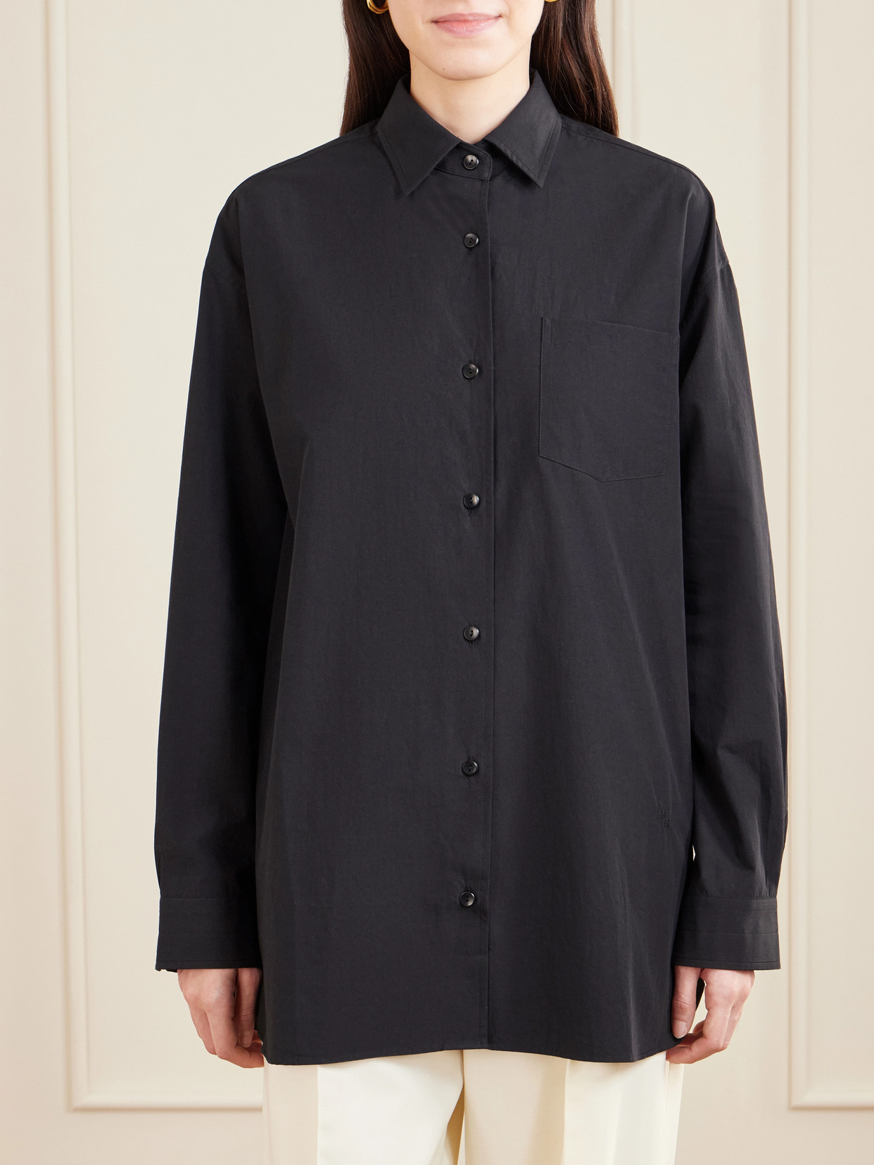 Organic Cotton-Sateen Shirt