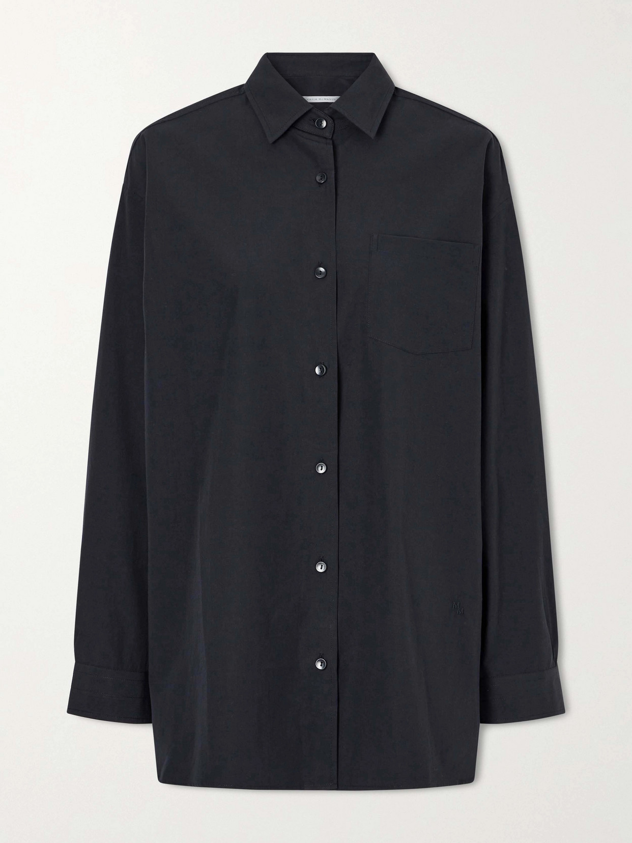 Maria Mcmanus Organic Cotton-sateen Shirt In Black