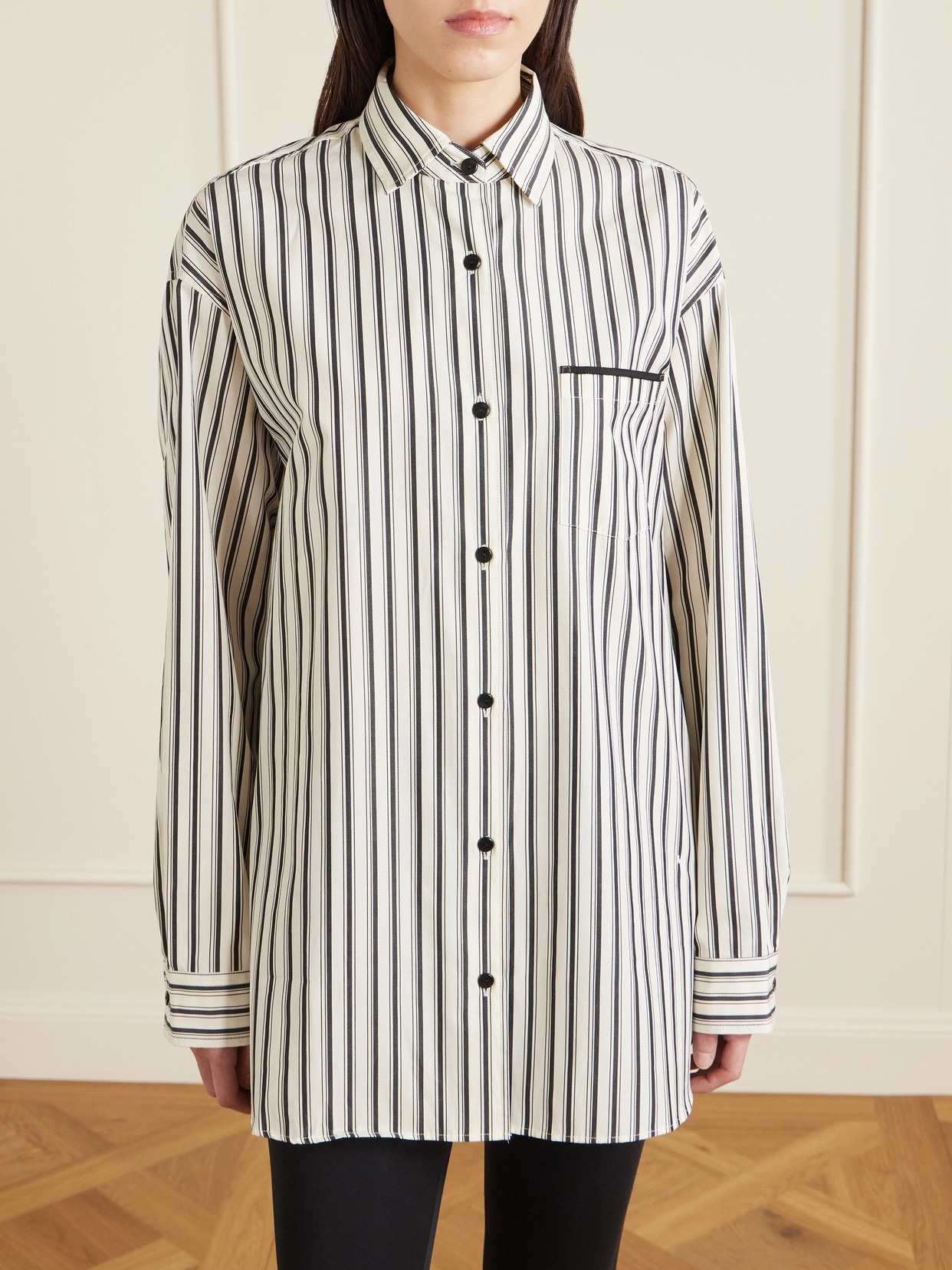 Striped Organic Cotton-Sateen Shirt