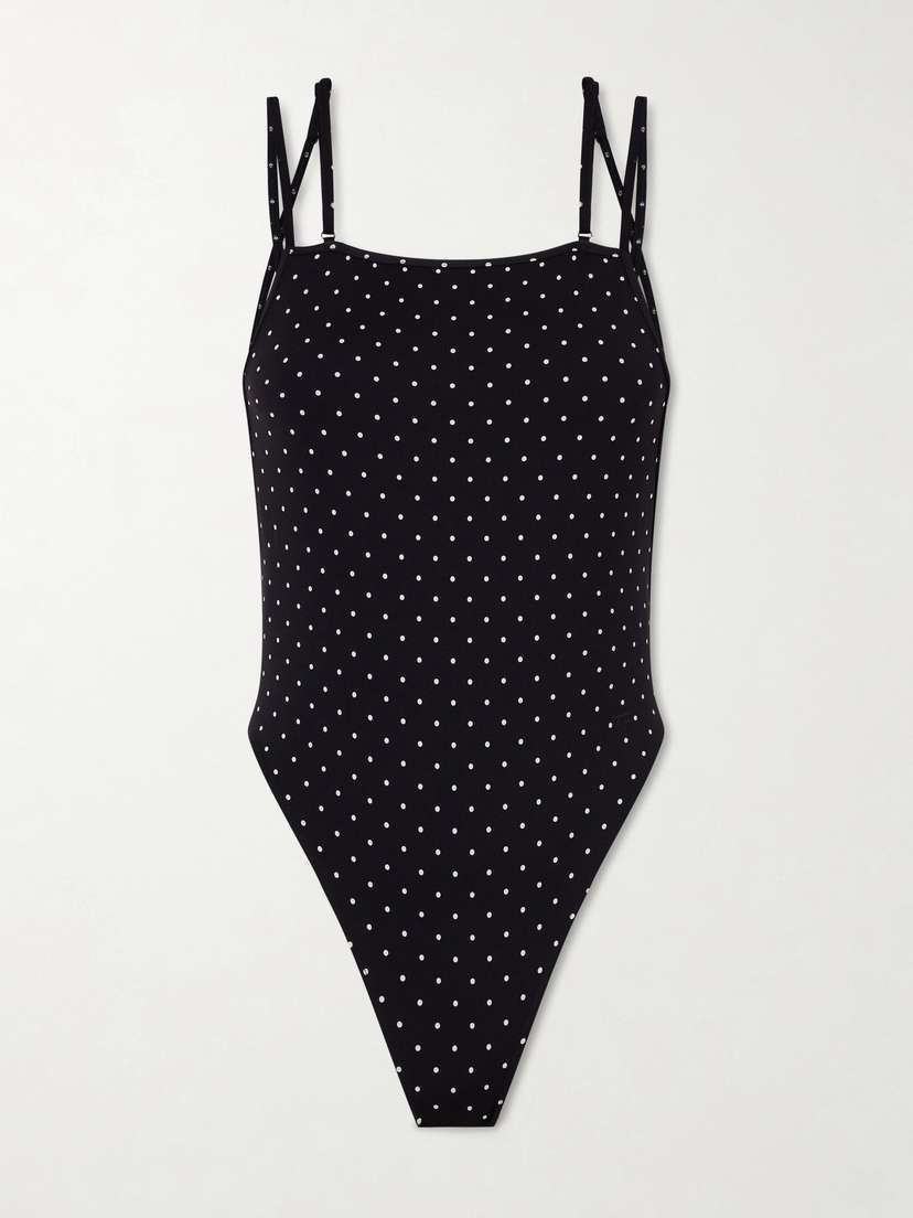 Tom Ford Polka Dot Jersey Swimsuit