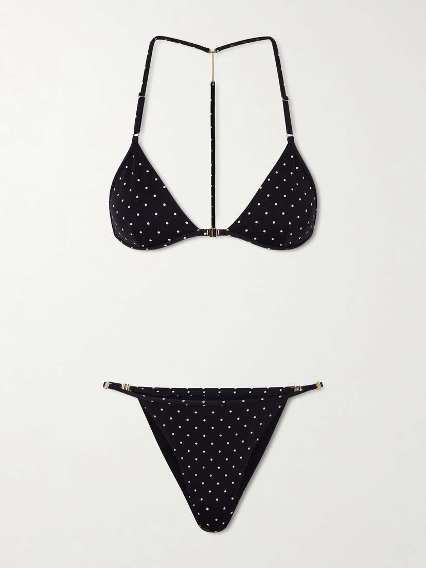 Tom Ford Polka-dot Printed Jersey Bikini