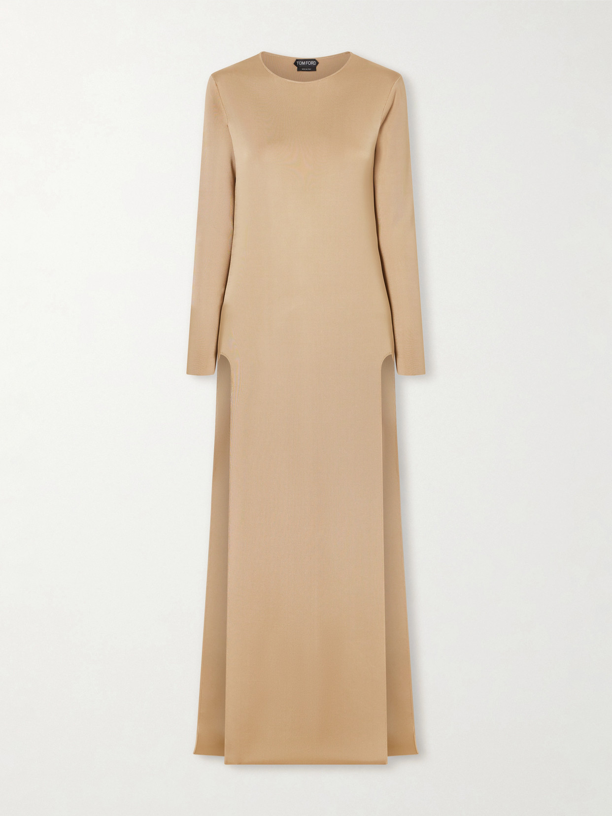 Tom Ford Liquid Knitted Gown In Neutral