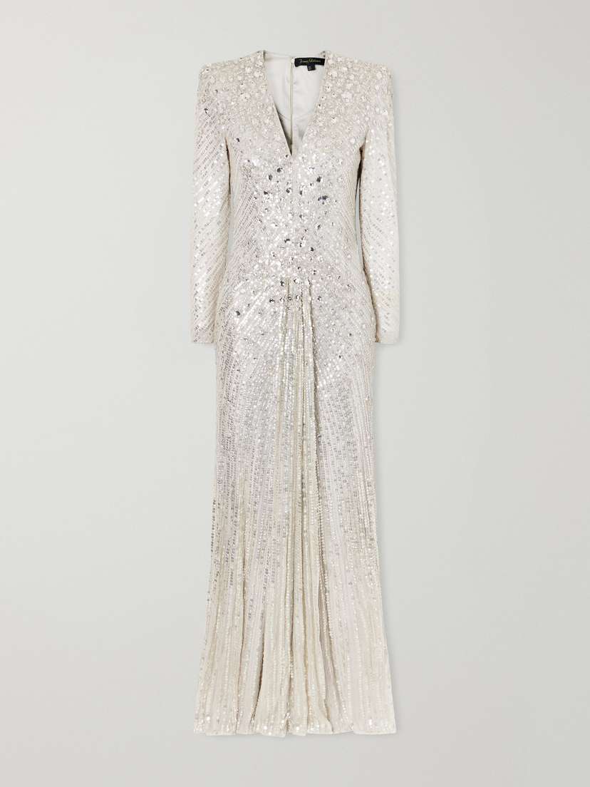 Jenny Packham Eve Sequined Tulle Gown