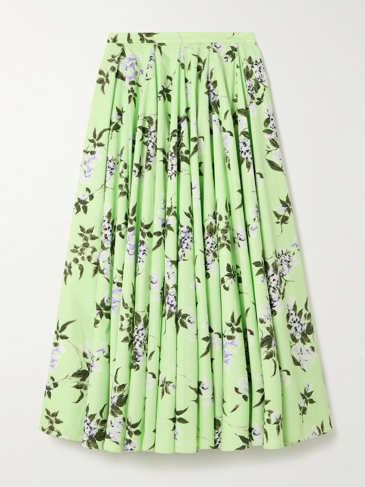 Rhea Floral-Print Cotton-Poplin Midi