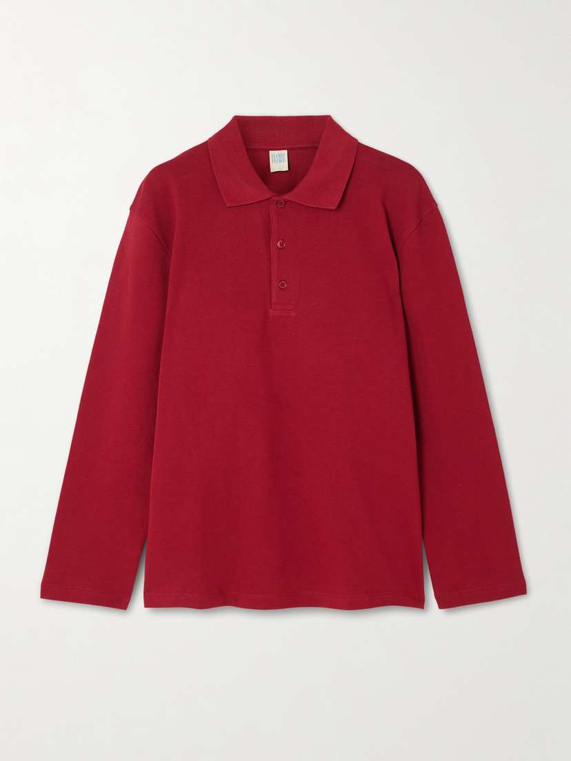 FLORE FLORE Diana Organic Cotton-piqué Polo Shirt