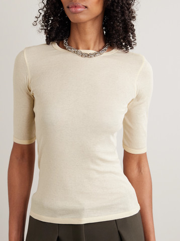 FLORE FLORE Anna organic cotton-jersey T-shirt