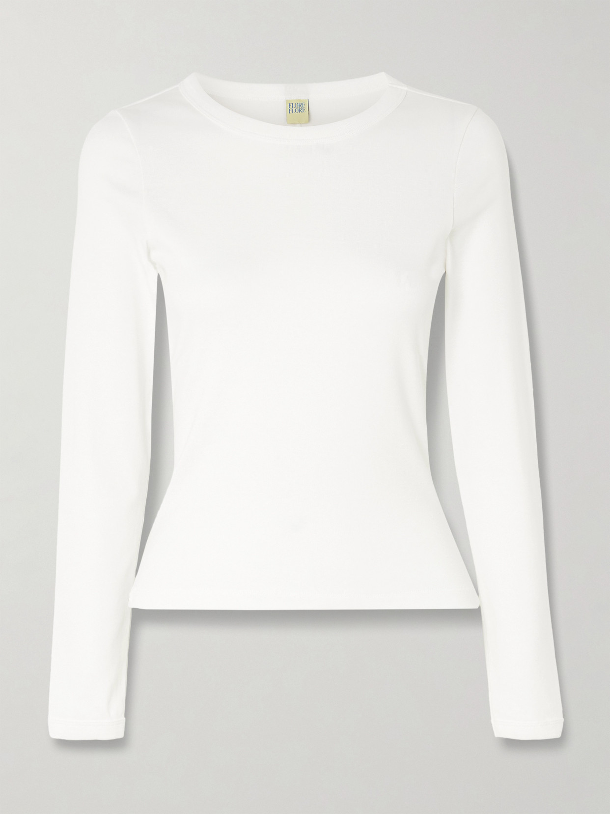 Flore Flore Max Organic Cotton-jersey T-shirt In White