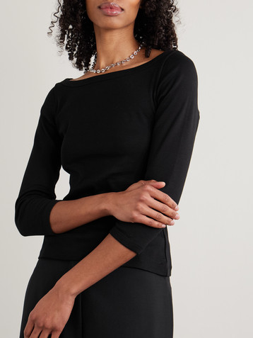 FLORE FLORE Steffi ribbed organic cotton-jersey T-shirt