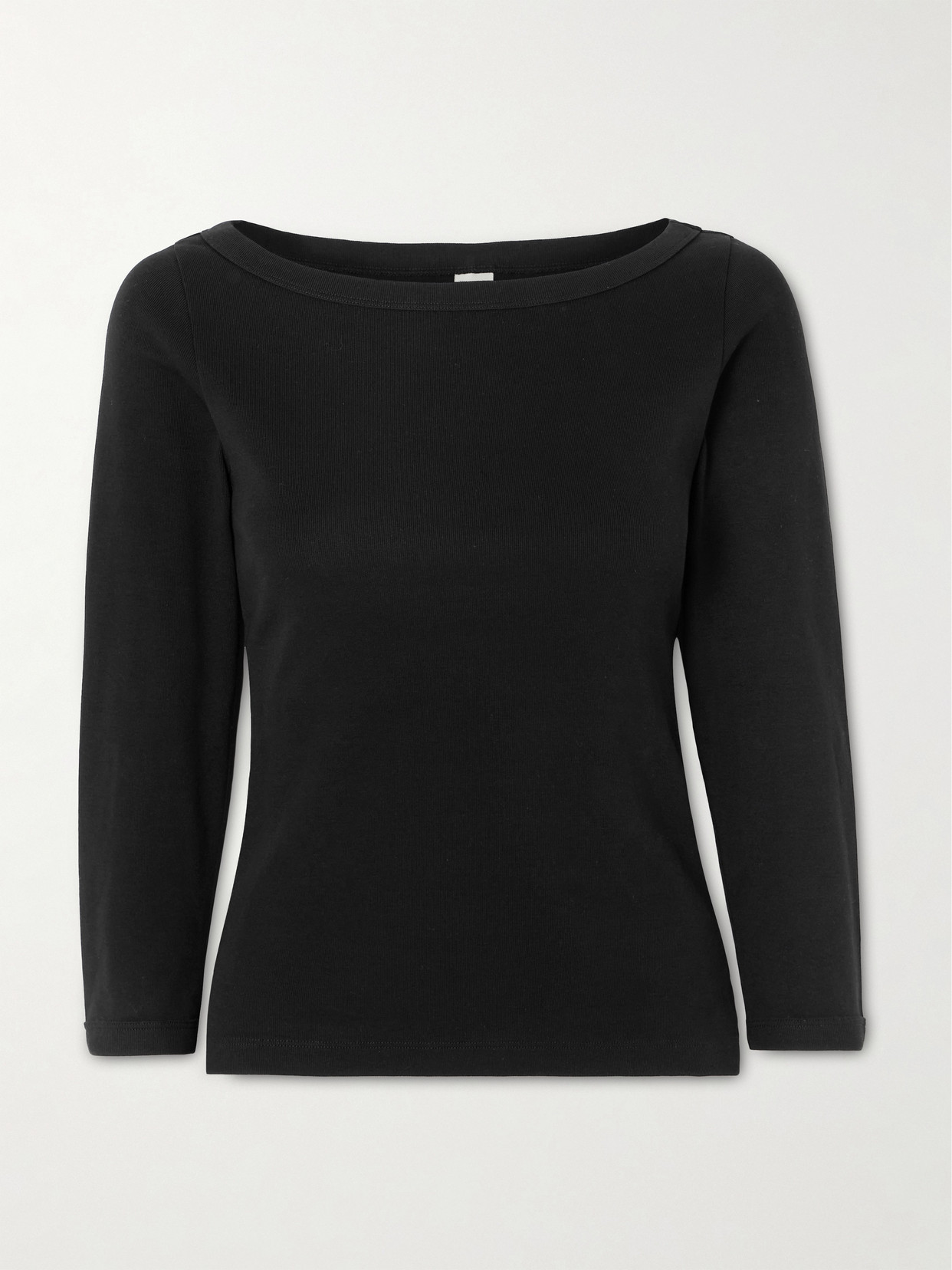 Steffi Ribbed Organic Cotton-Jersey T-Shirt