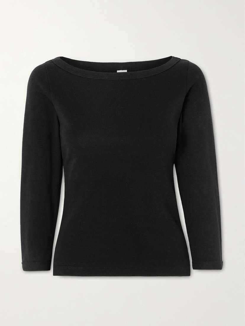 FLORE FLORE Steffi Ribbed Organic Cotton-jersey T-shirt