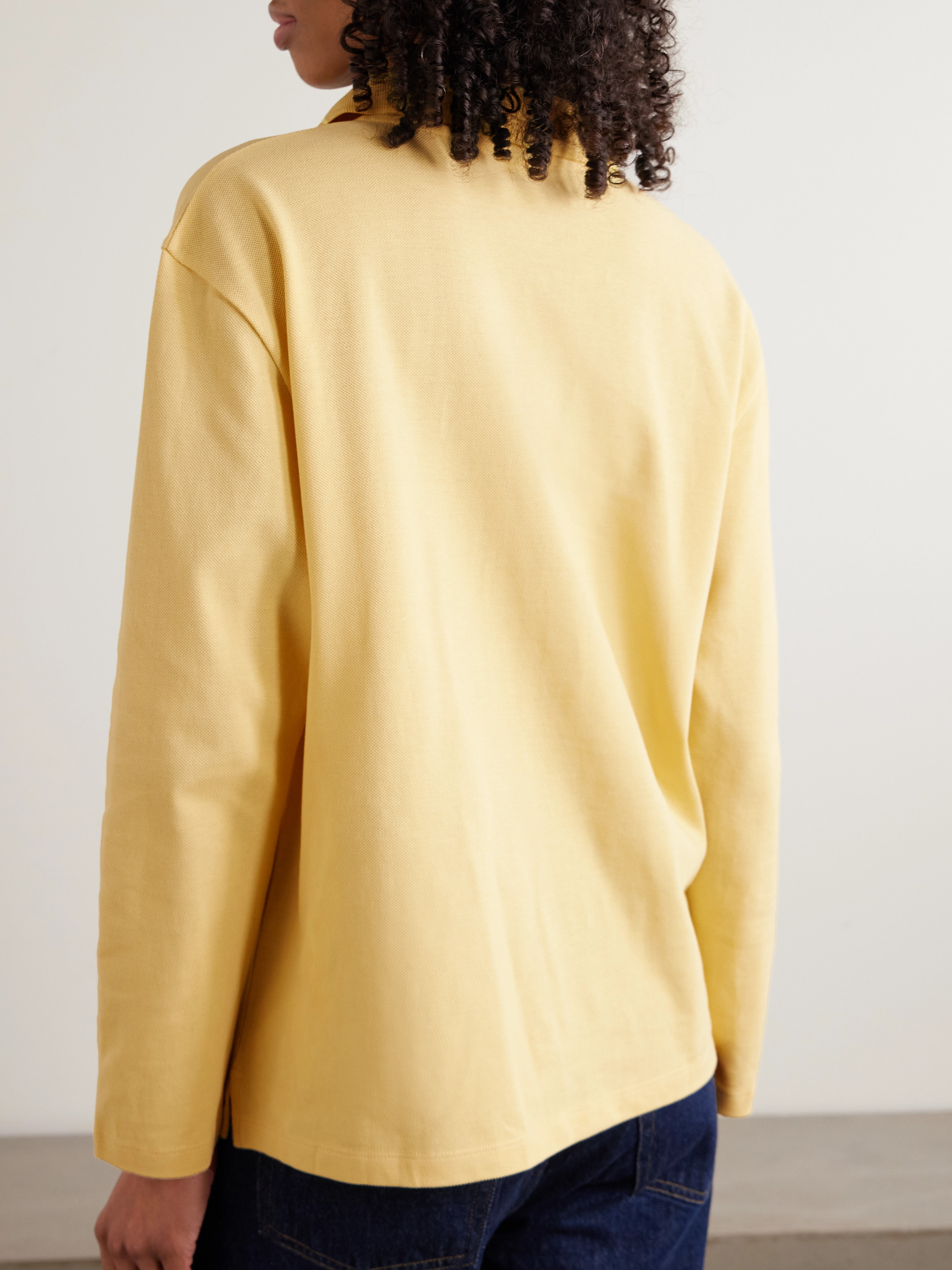 Diana organic cotton-piqué polo shirt — Image 12