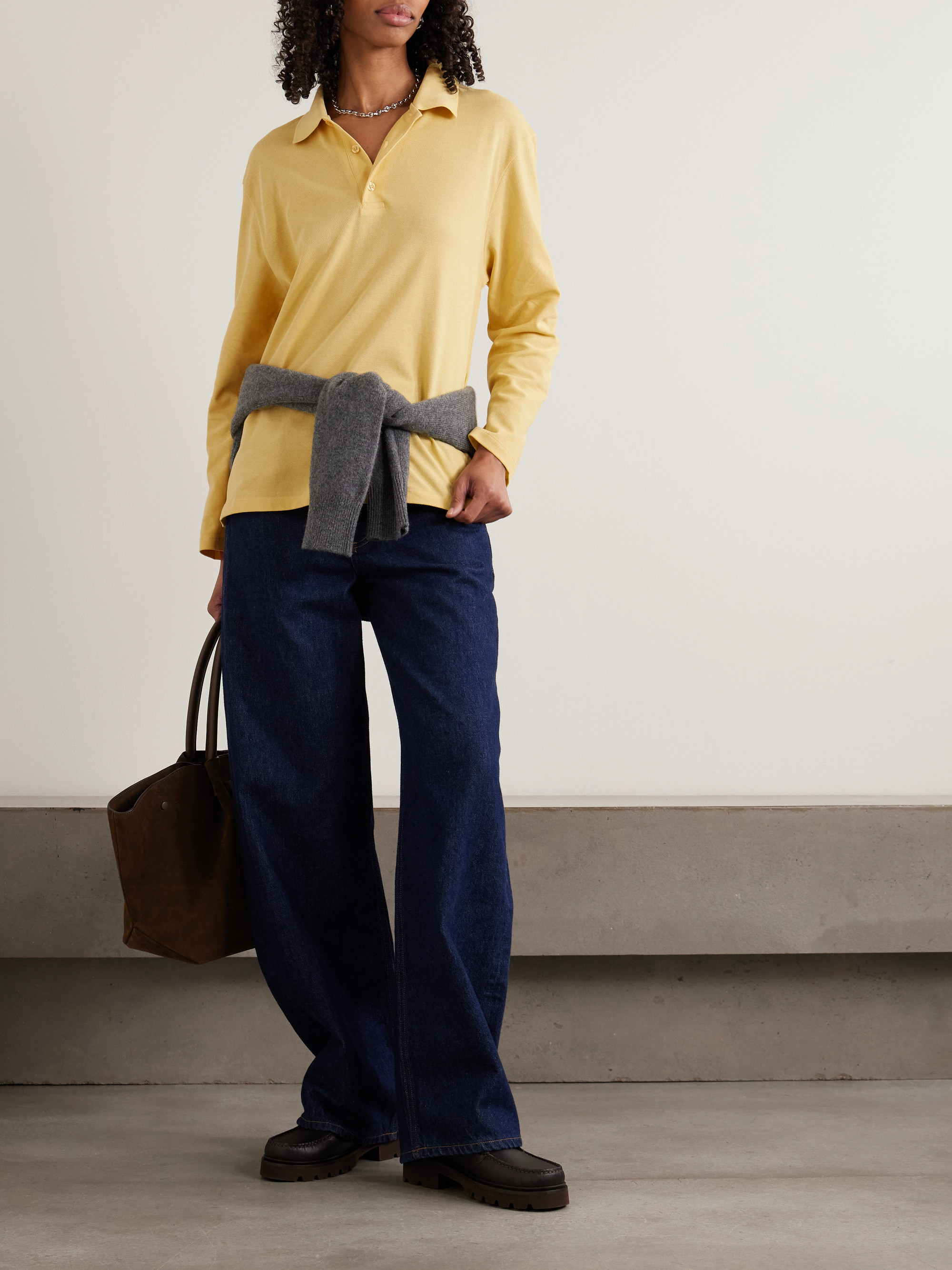 Diana organic cotton-piqué polo shirt — Image 10