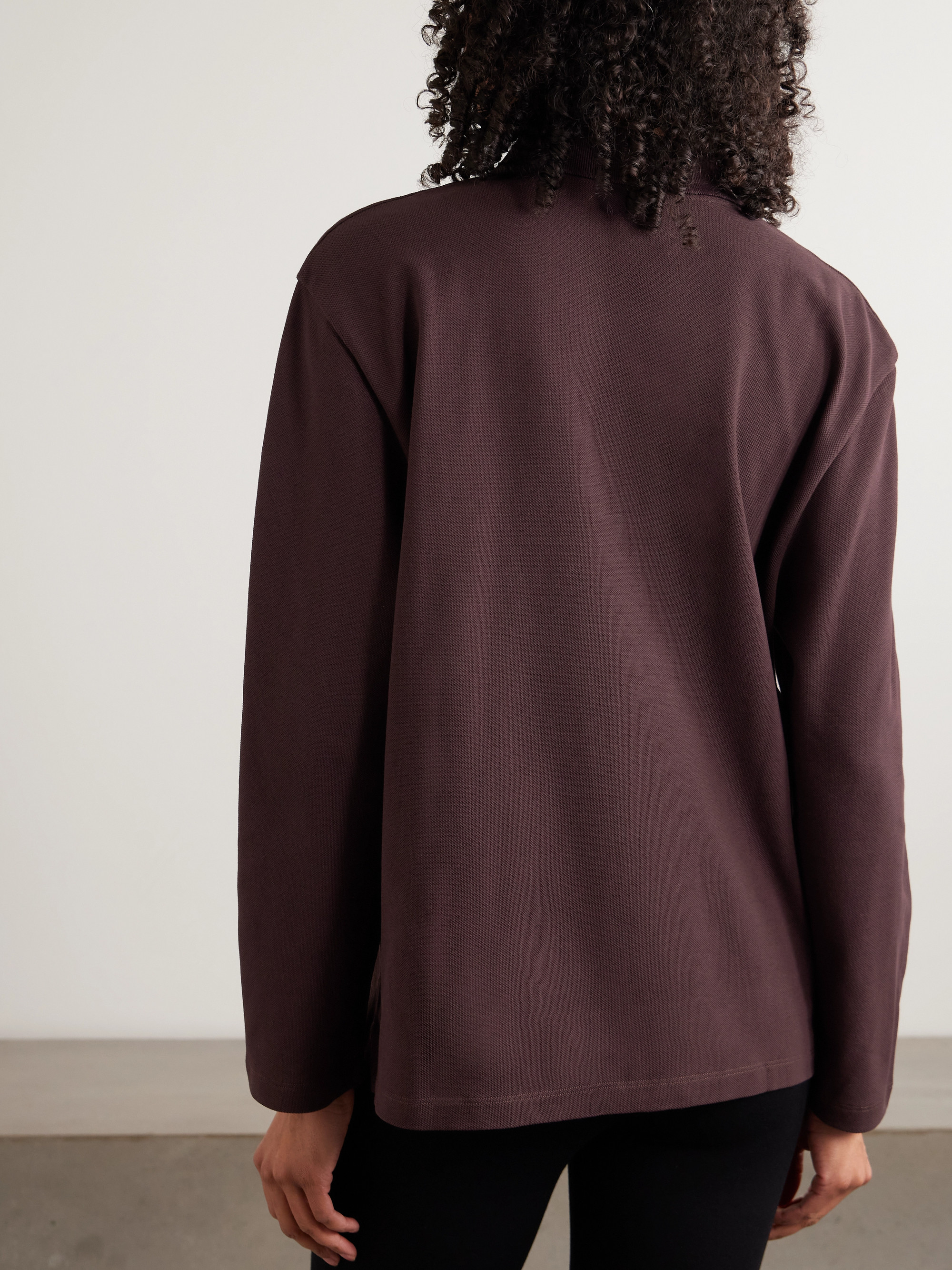 Diana organic cotton-piqué polo shirt — Image 3