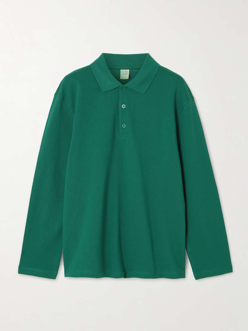 FLORE FLORE Diana Organic Cotton-piqué Polo Shirt