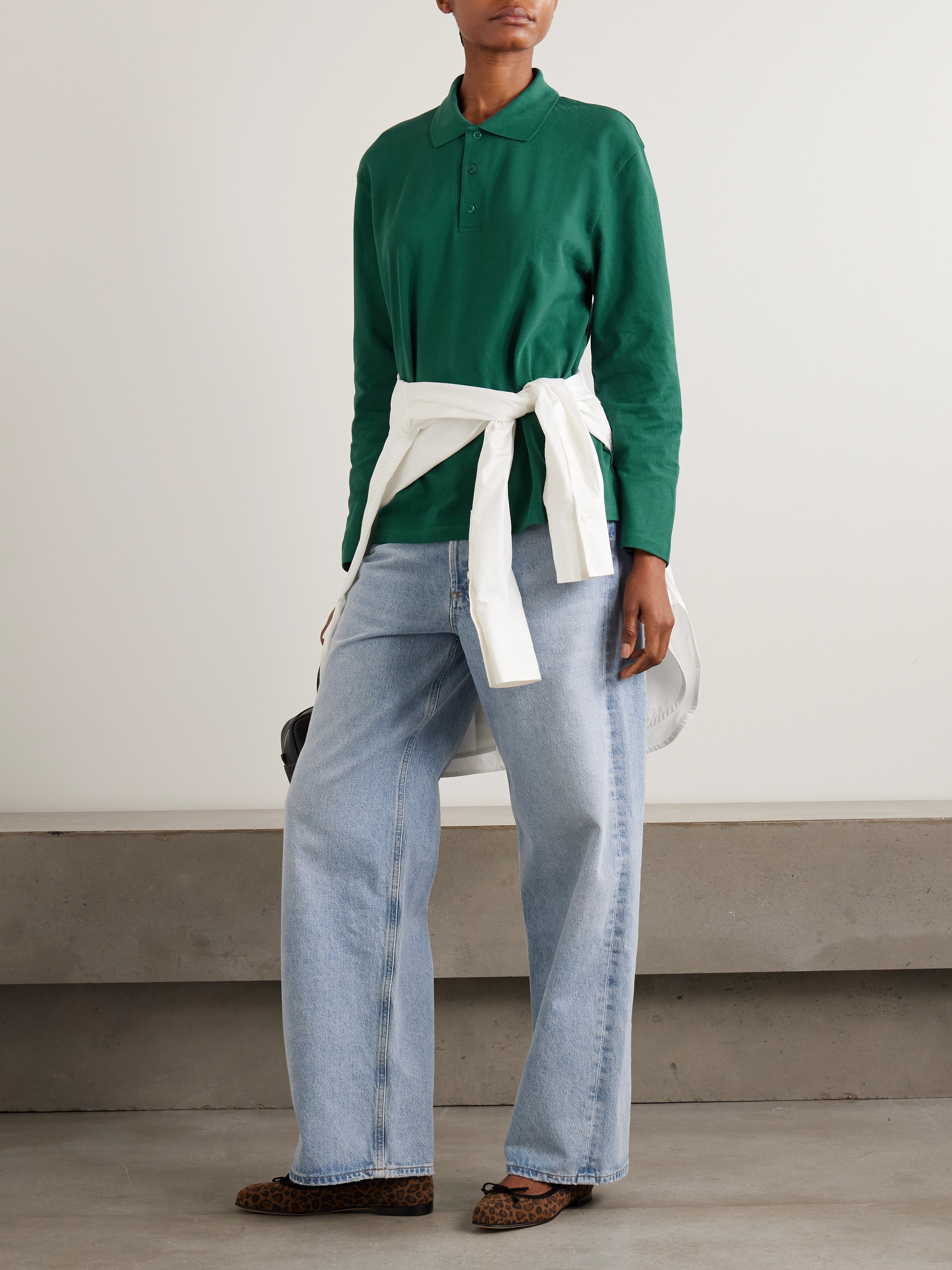 Diana organic cotton-piqué polo shirt — Image 15