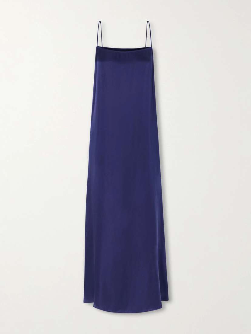 Anine Bing Mae Silk Satin-blend Maxi Dress