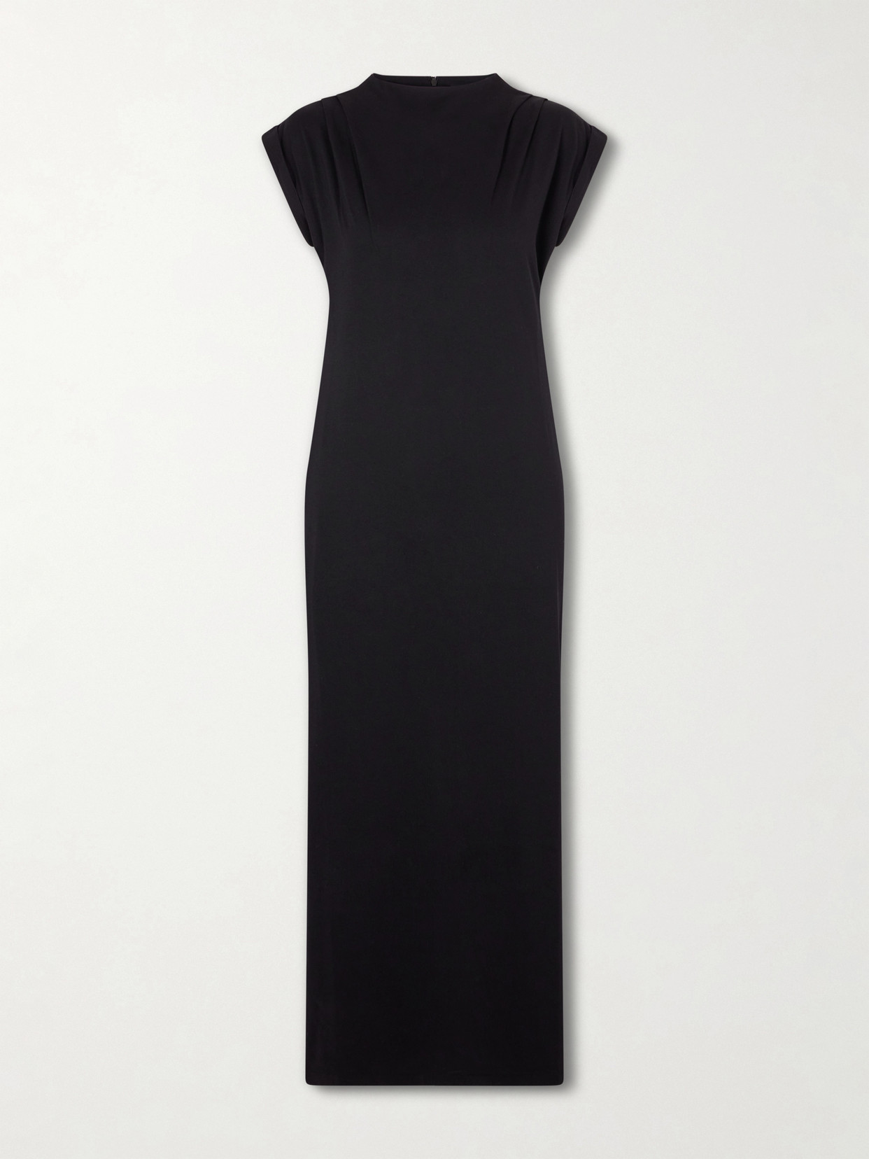 Anine Bing - Alix Cotton-blend Midi Dress - Black