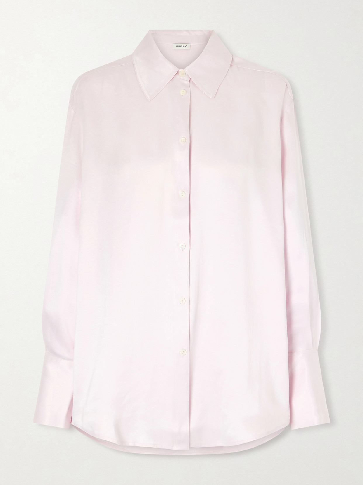 Anine Bing Bridget Lyocell Shirt In Pink