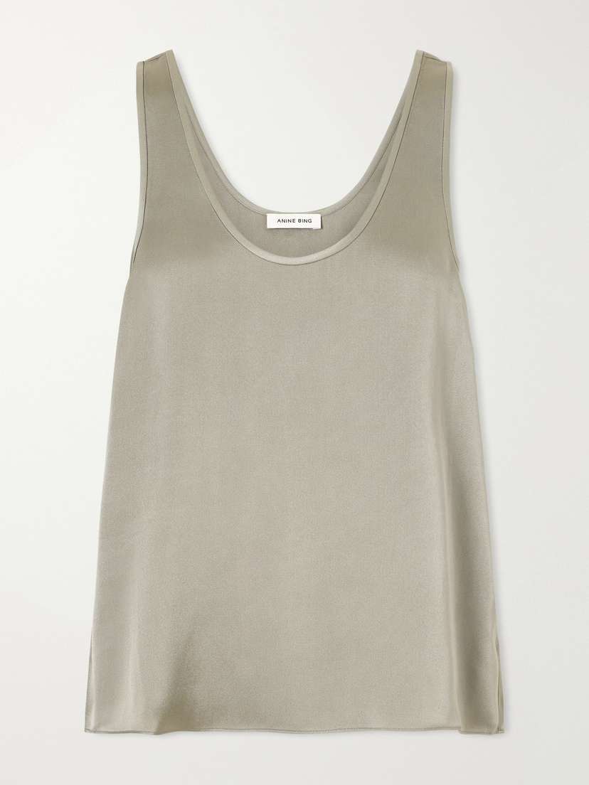 Anine Bing Lea Silk Tank | Thumbnail 6 Anine Bing Lea Silk Tank | Thumbnail 6