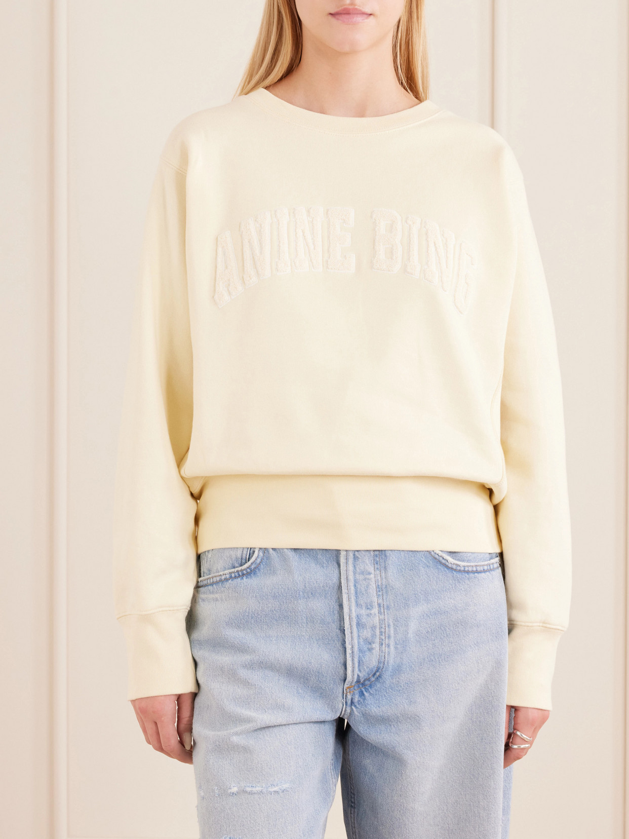 Appliquéd Cotton-Fleece Sweatshirt