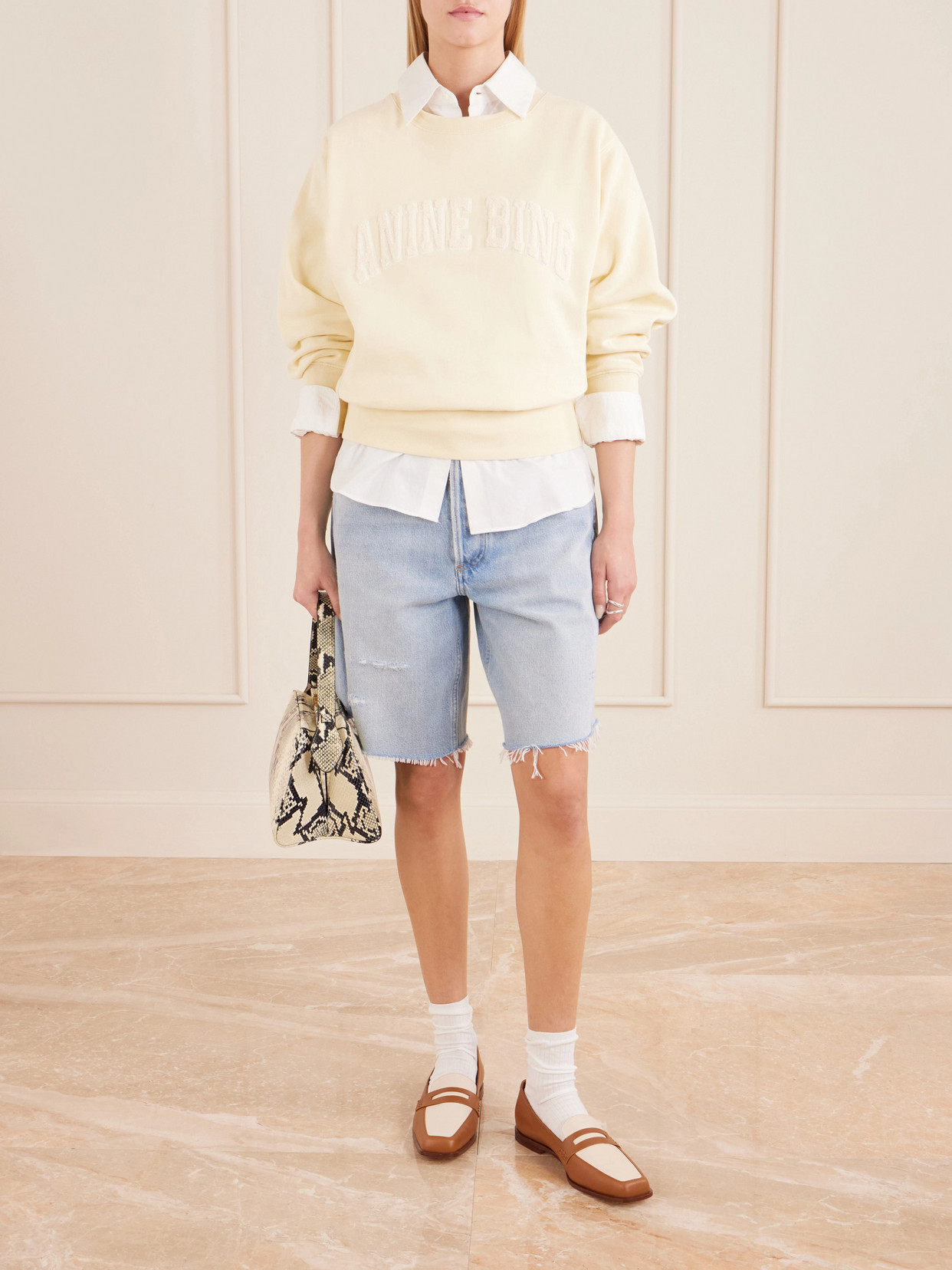 Appliquéd Cotton-Fleece Sweatshirt