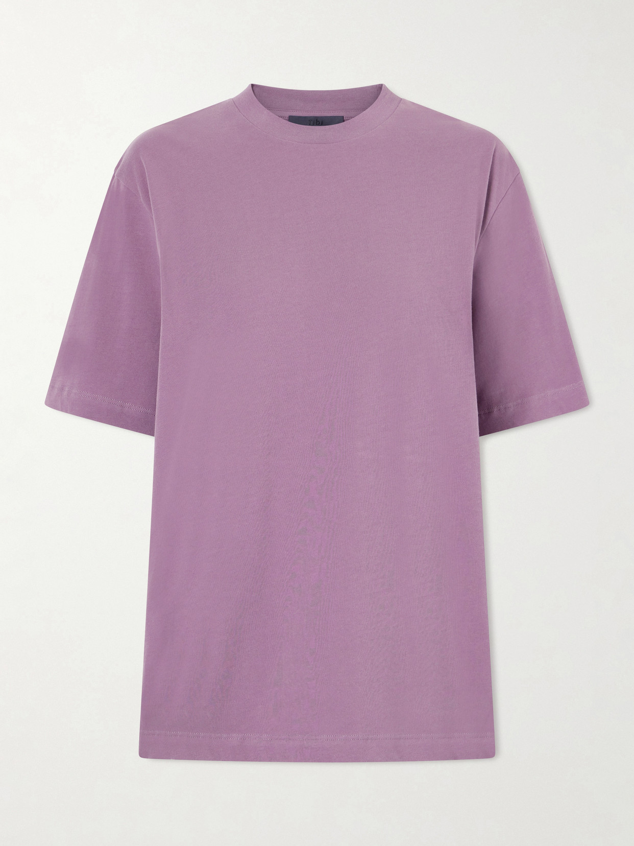 Tibi Cotton-jersey T-shirt In Purple