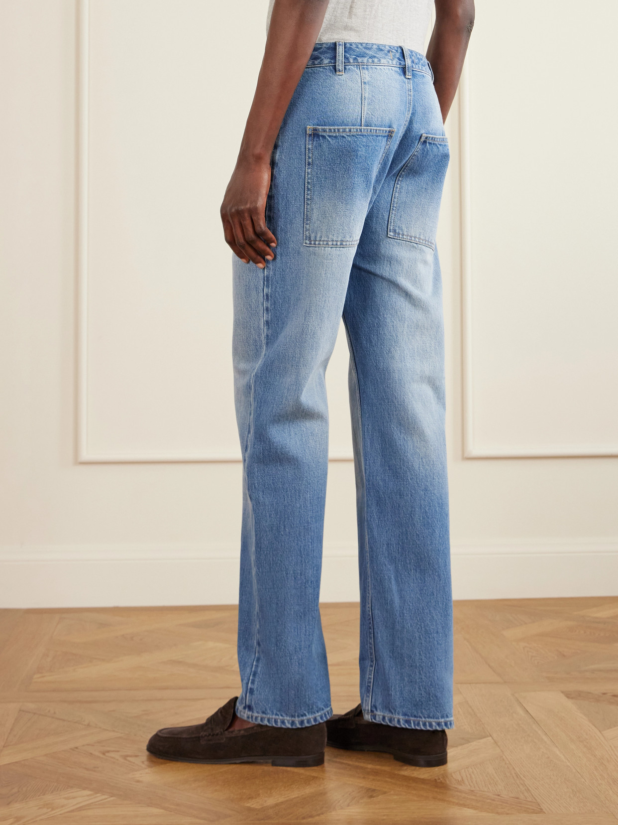 Alec Low-Rise Straight-Leg Selvedge Jeans