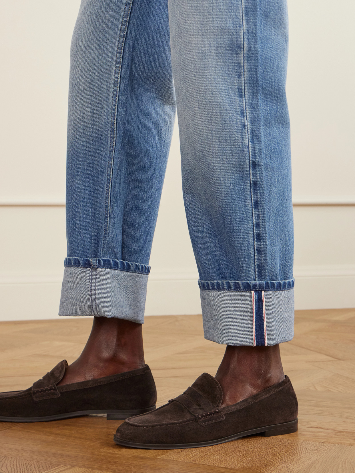 Alec Low-Rise Straight-Leg Selvedge Jeans