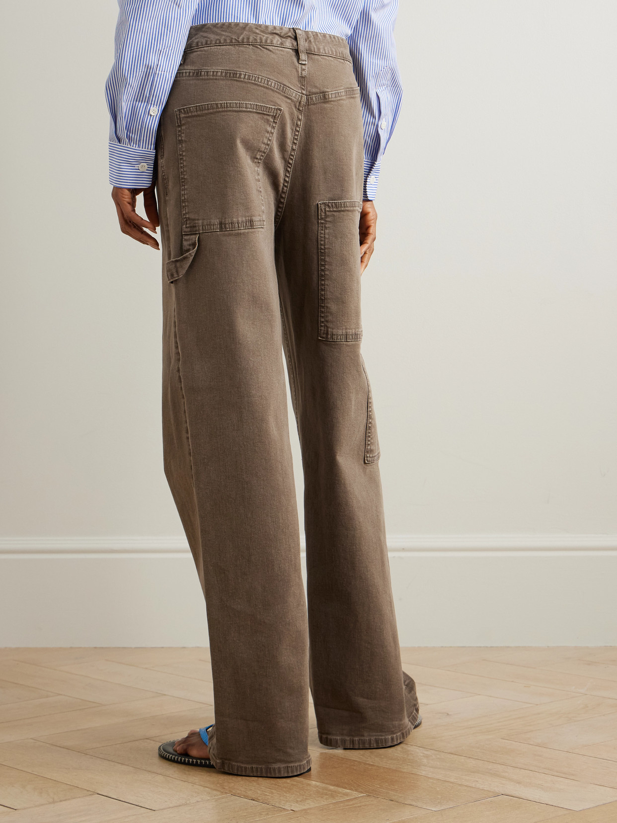 Mid-Rise Tapered Jeans
