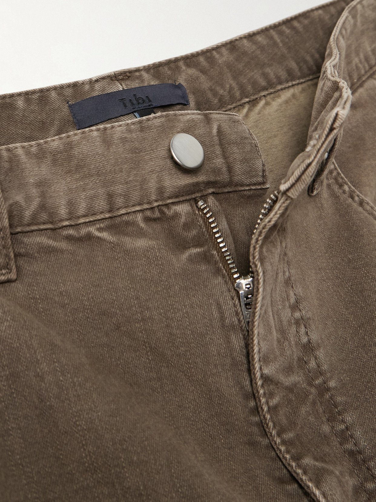 Mid-Rise Tapered Jeans