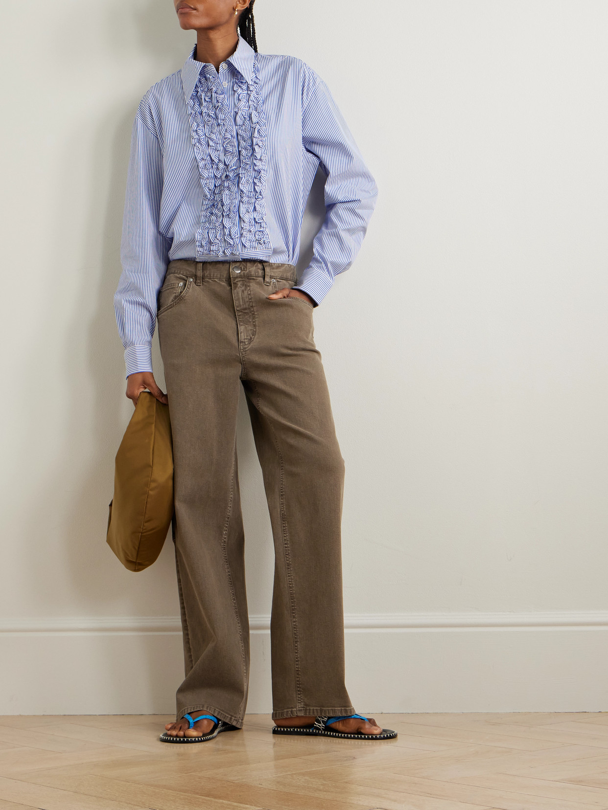 Mid-Rise Tapered Jeans