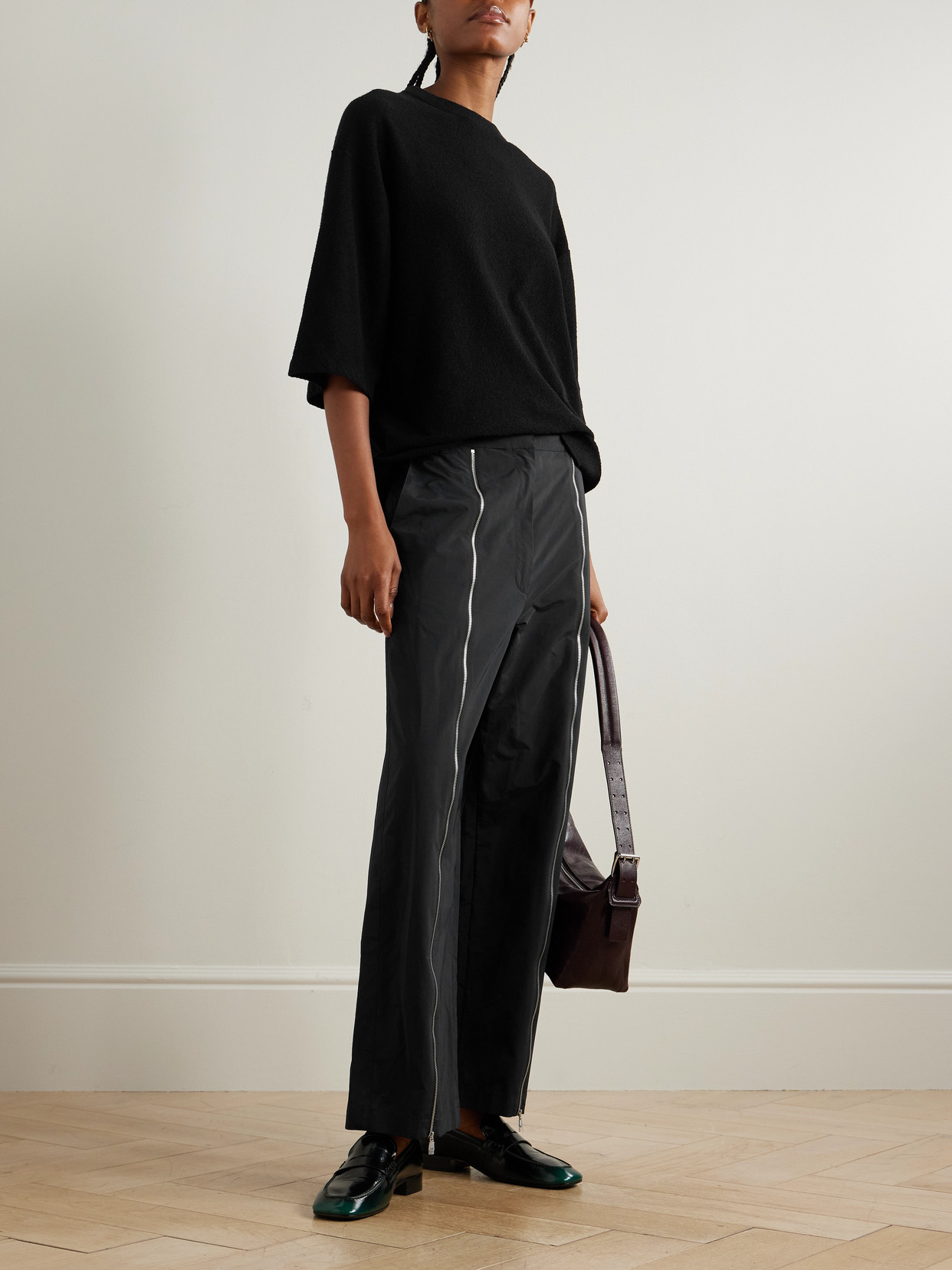 Sable Cotton-Blend Jersey T-Shirt