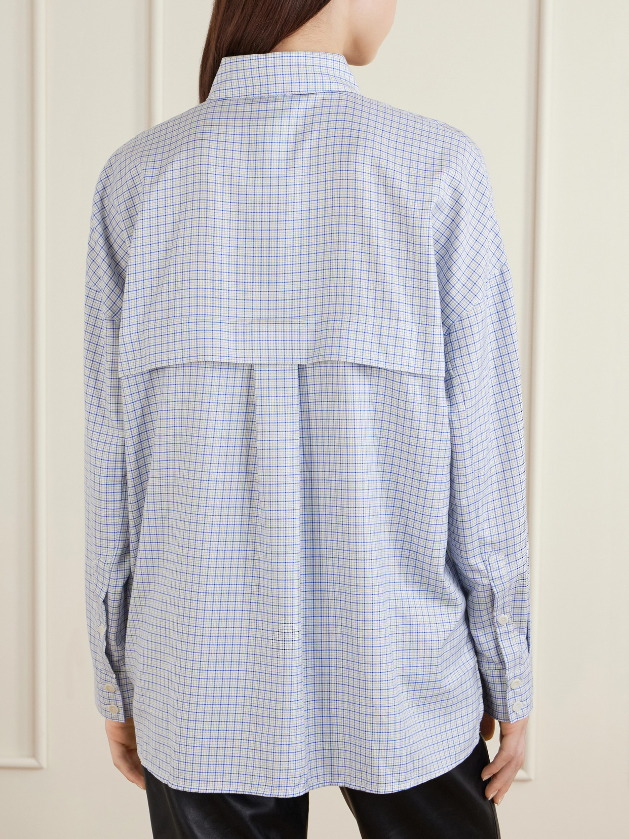 Checked Lyocell And Cotton-Blend Shirt